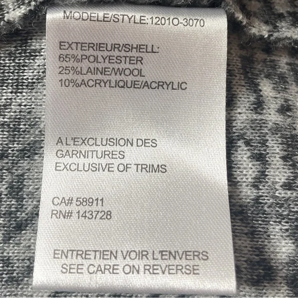 Black Gray Plaid Long Vest Plus Size XXL - Picture 10 of 12